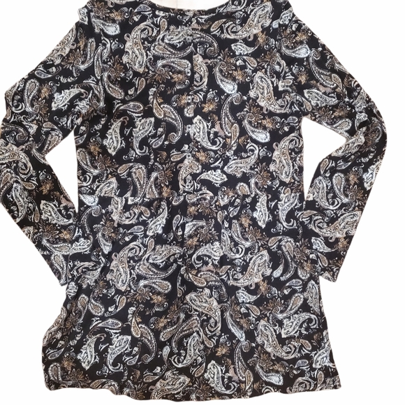 JJill  Paisley Long Sleeve Dress - Picture 4 of 6